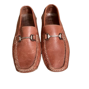 Clarks England Men's Brown Leather Comfort Bit Loafers Size 7.5 M 71288